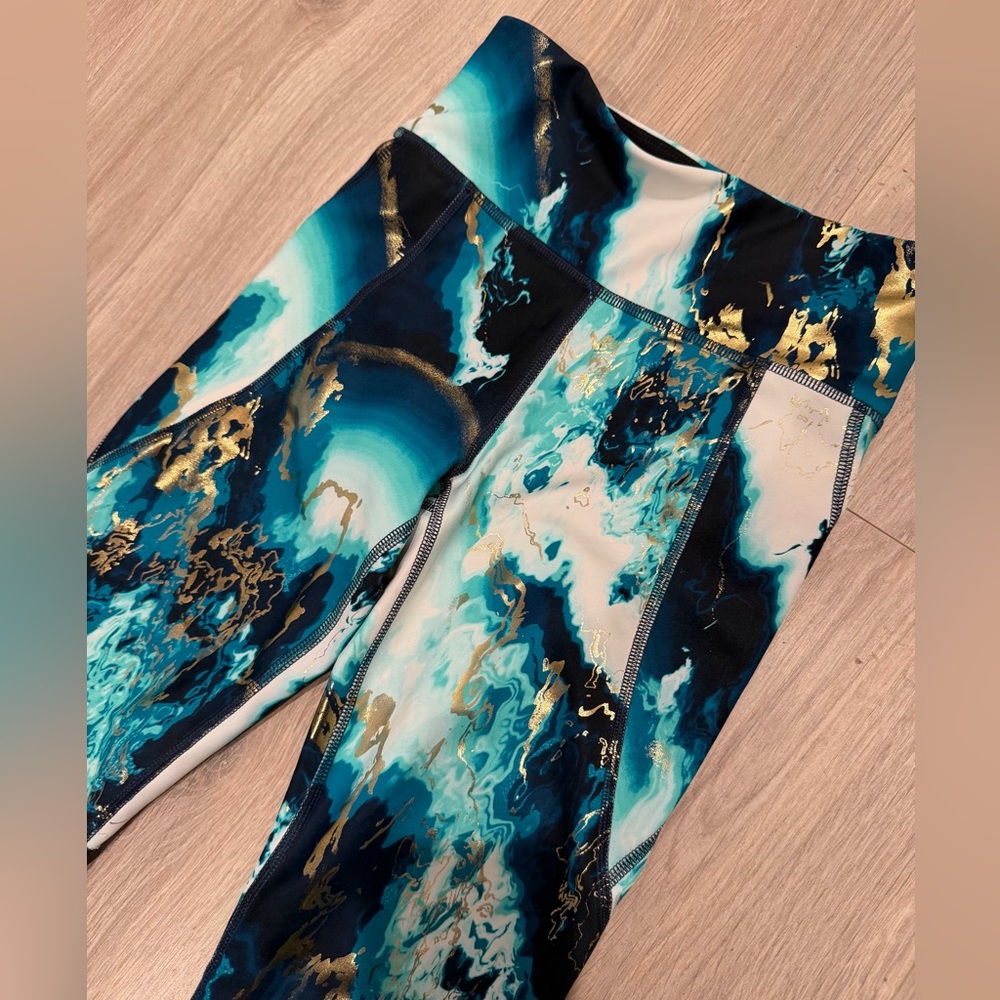 Old Navy Active High-Rise Powersoft Marbled Leggings